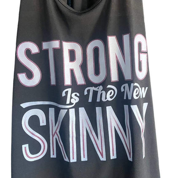 Assorted Brands "Strong is the new Skinny" Racerback Active Tank - Picture 3 of 4